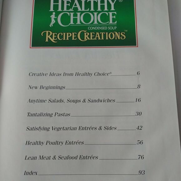 Recipes for Today - Healthy Choice Condensed Soups Cookbook -1997 HC - Picture 9 of 13